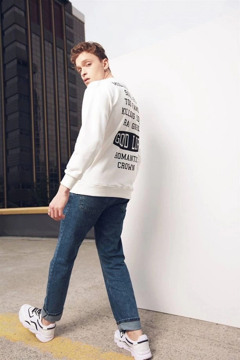 Unisex Ekru Bts Good Life Sweatshirt Ekru