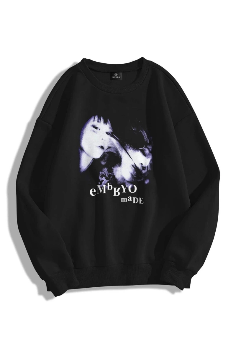 Unisex Embryo By Bisiklet Yaka Sweatshirt Hoodie