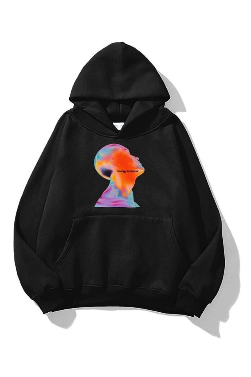 Unisex Energy Is Eternal Sweatshirt Beyaz