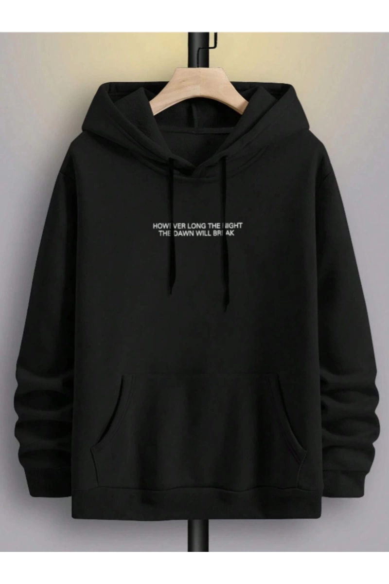 Unisex Erkek/Kadın BREAK Özel Renkli Baskılı Oversize Kapüşonlu Sweatshirt