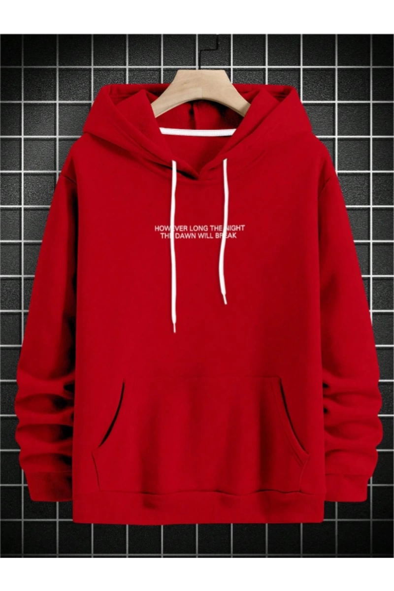 Unisex Erkek/Kadın BREAK Özel Renkli Baskılı Oversize Kapüşonlu Sweatshirt