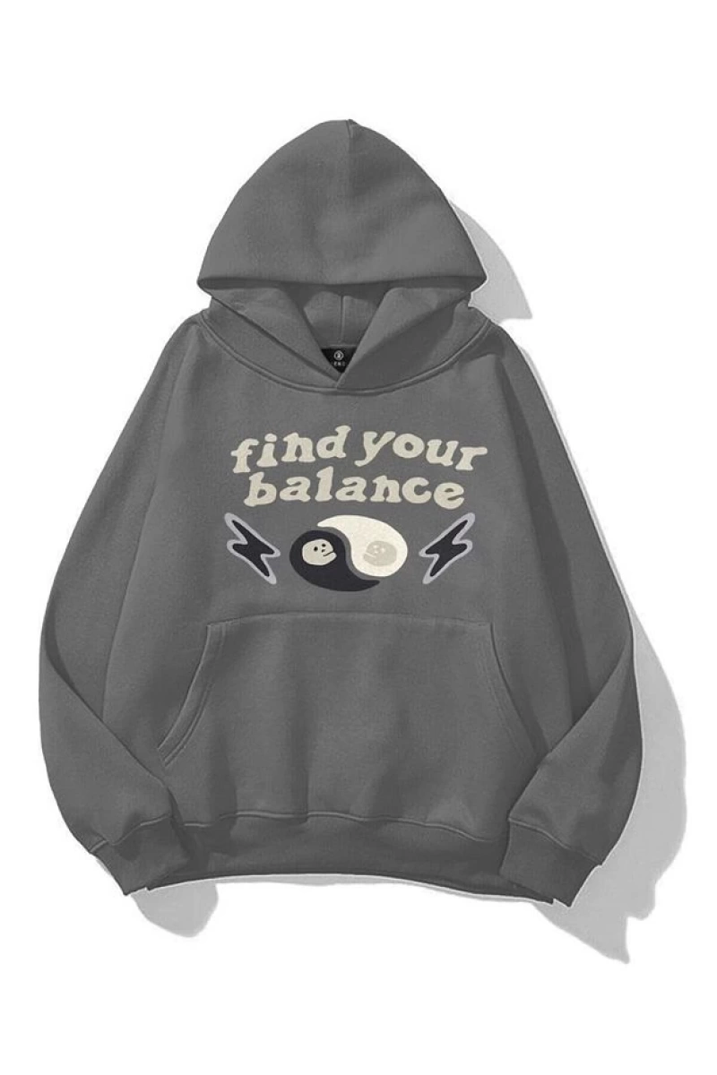 Unisex Find Your Balance Sweatshirt Gri