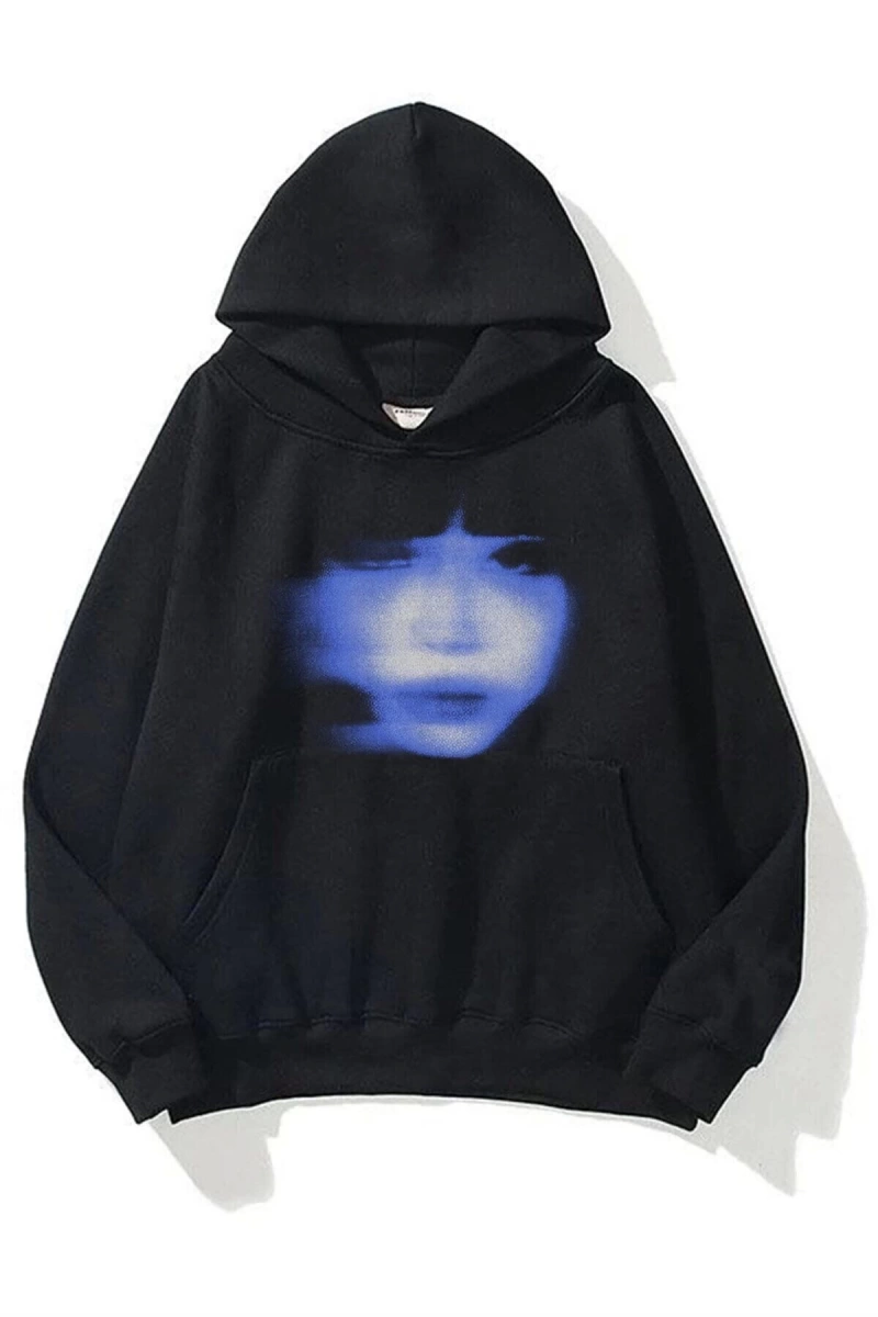 Unisex Girl Face Sweatshirt Hoodie