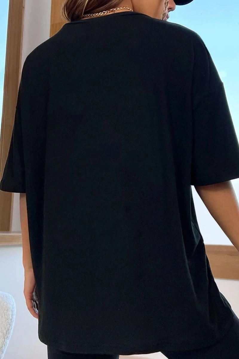 Unisex Girl Gang Baskılı T-shirt