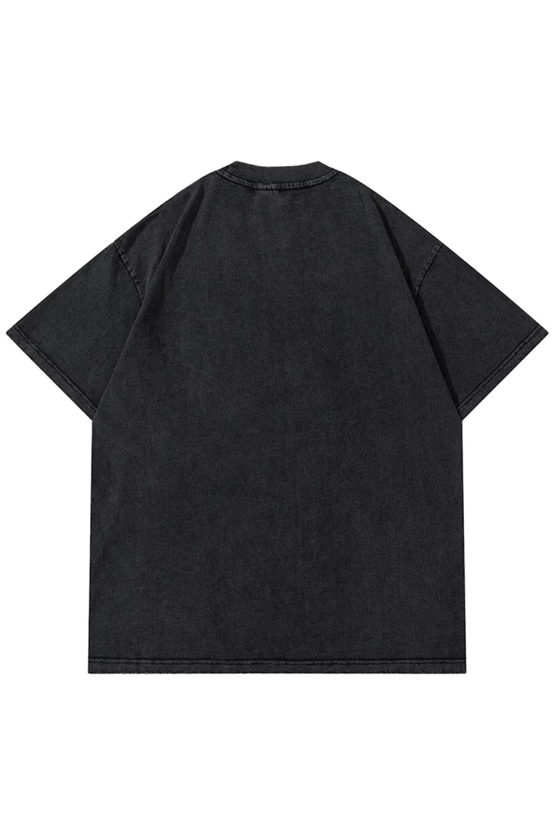 Unisex Gothic Harajuku Antrasit Tshirt