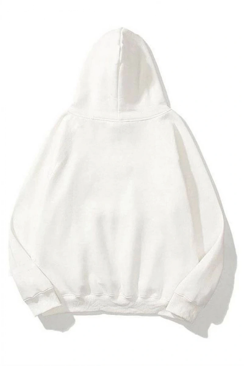 Unisex Hell Fire Club Sweatshirt Hoodie Beyaz