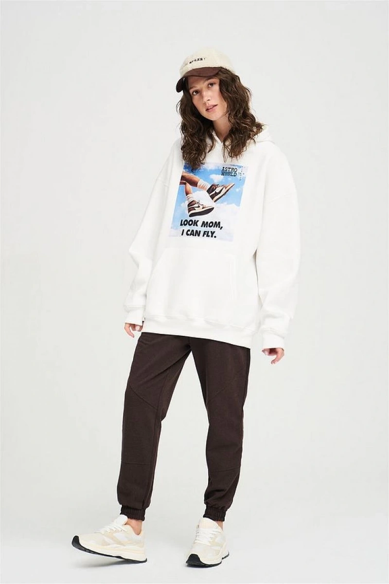 Unisex I Can Fly Air Unisex Sweatshırt Beyaz