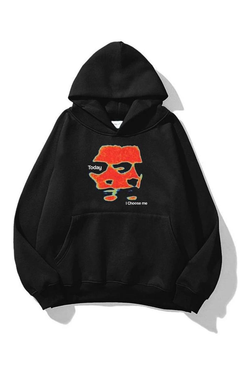Unisex I Choose Me Sweatshirt Siyah