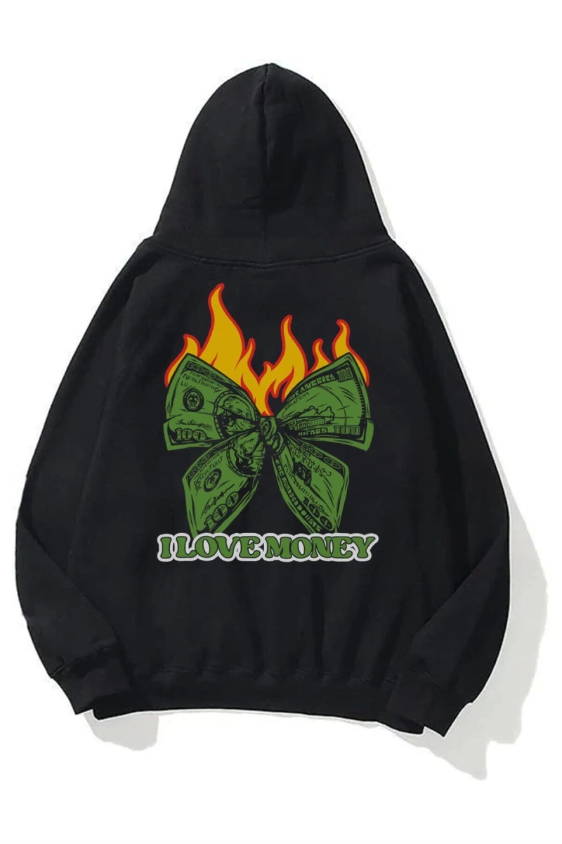 Unisex I Love Money Sweatshirt Hoodie
