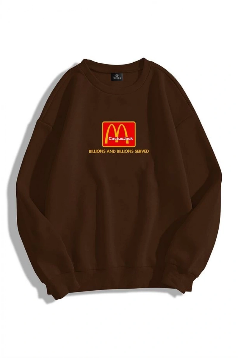 Unisex Im Lovin It Bisiklet Yaka Sweatshirt Gri
