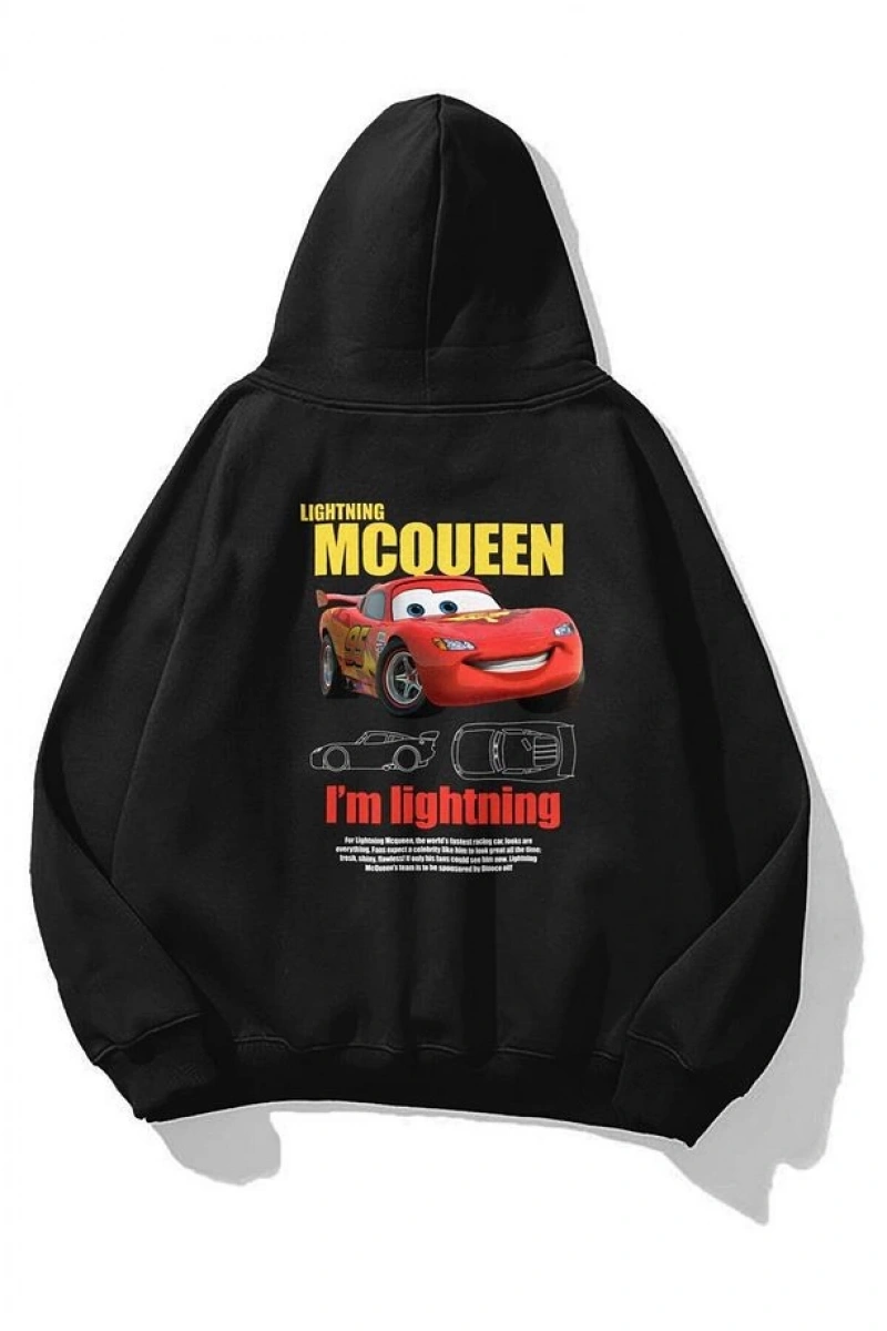 Unisex Im Sally Cars Sweatshirt Beyaz