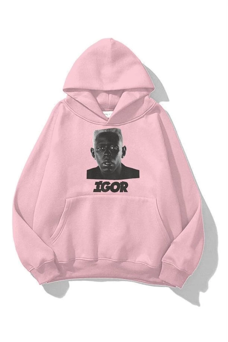 Unisex Igor Tyler The Creator Sweatshirt Hoodie Pembe