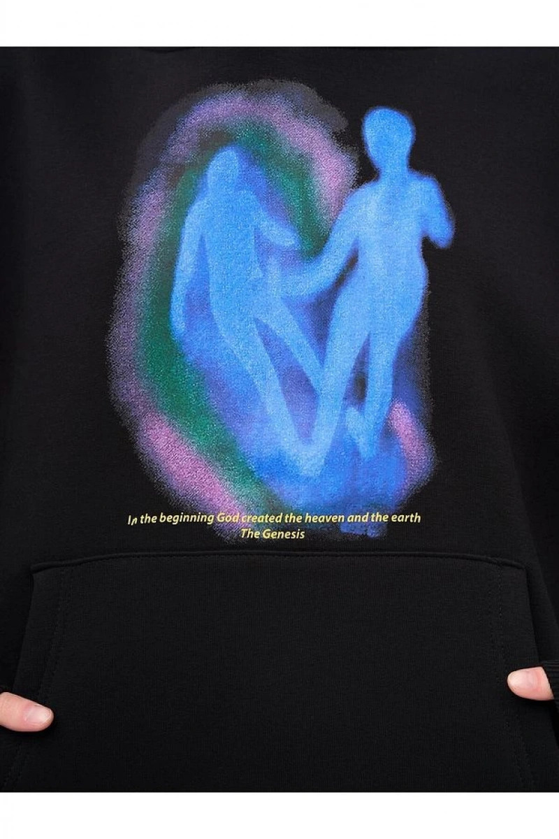 Unisex in the Beginning Sweatshirt Siyah