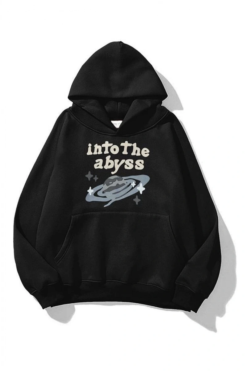 Unisex İnto the Abyss Sweatshirt Kahverengi