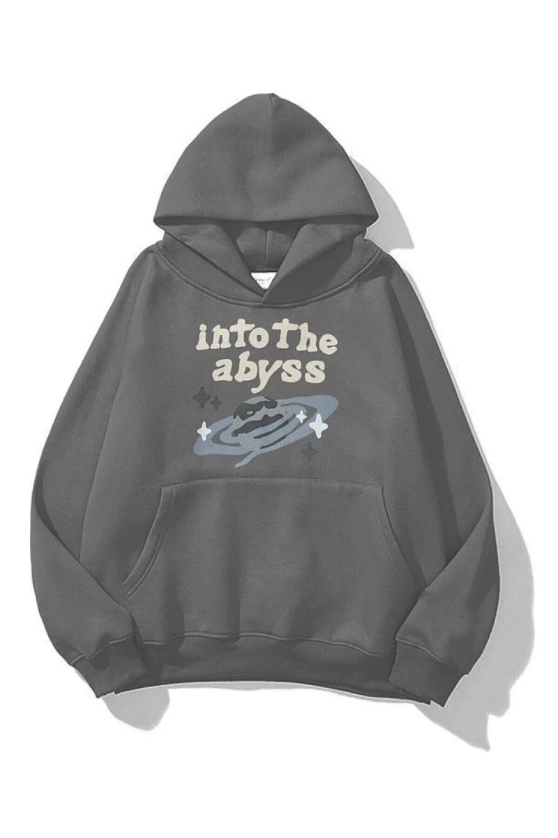 Unisex İnto the Abyss Sweatshirt Kahverengi