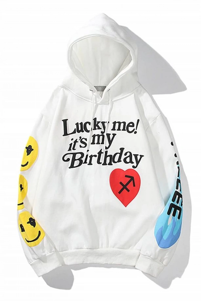 Unisex Its My Birthday Beyaz Sweatshirt Beyaz