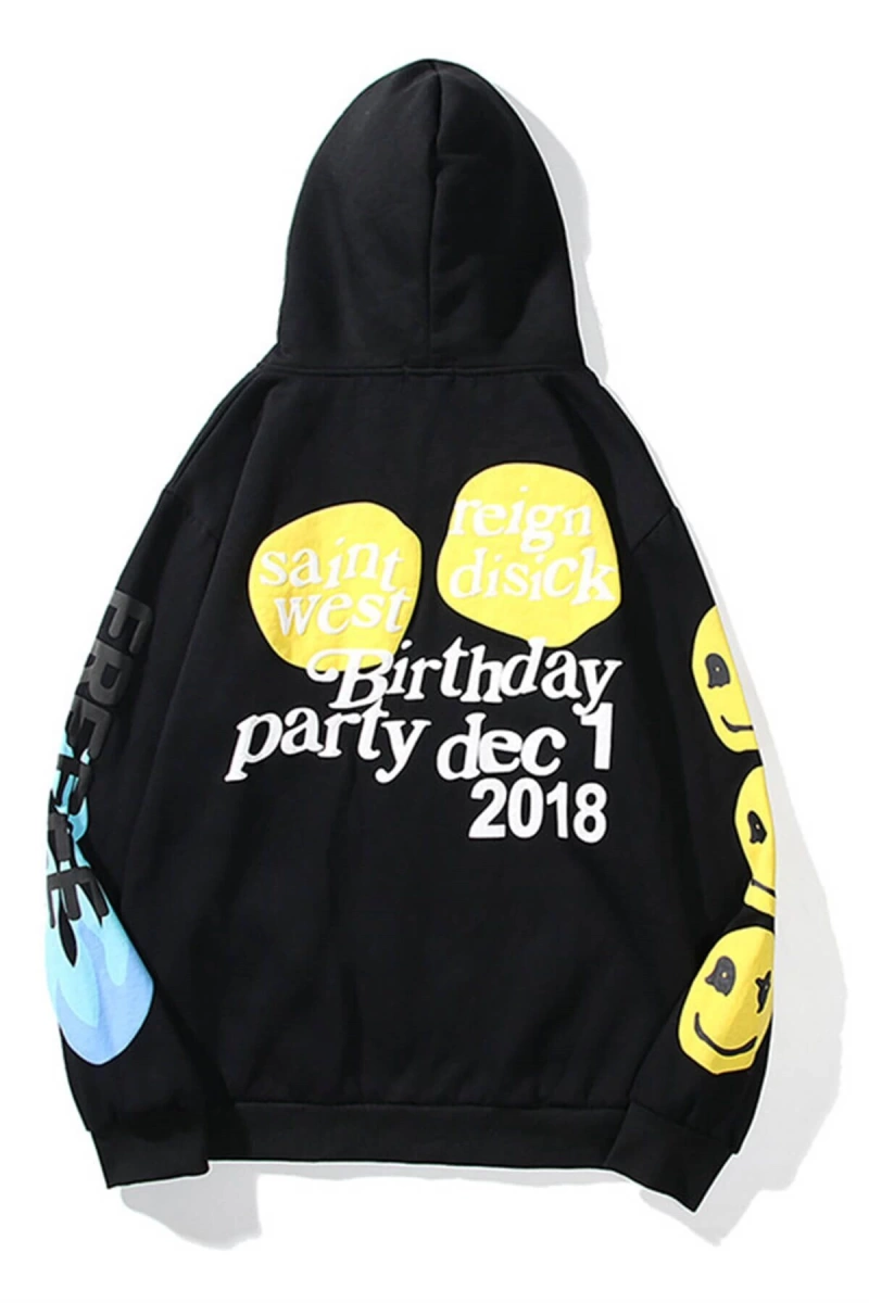 Unisex Its My Birthday Siyah Sweatshirt