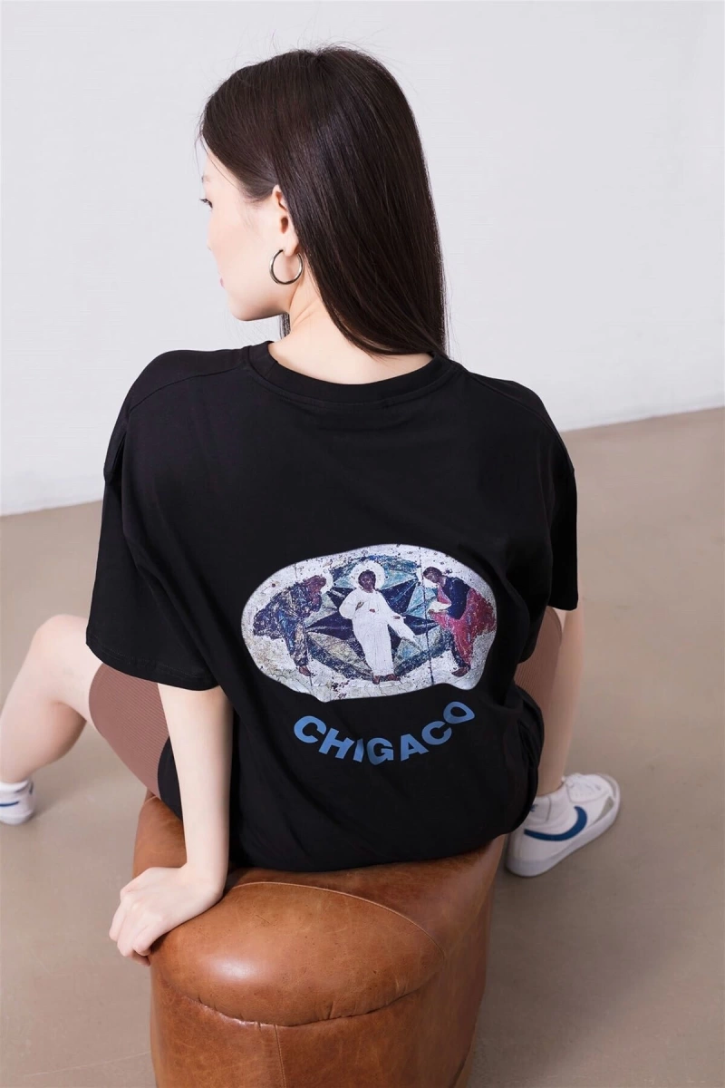 Unisex Jesus Is King Siyah Tshirt