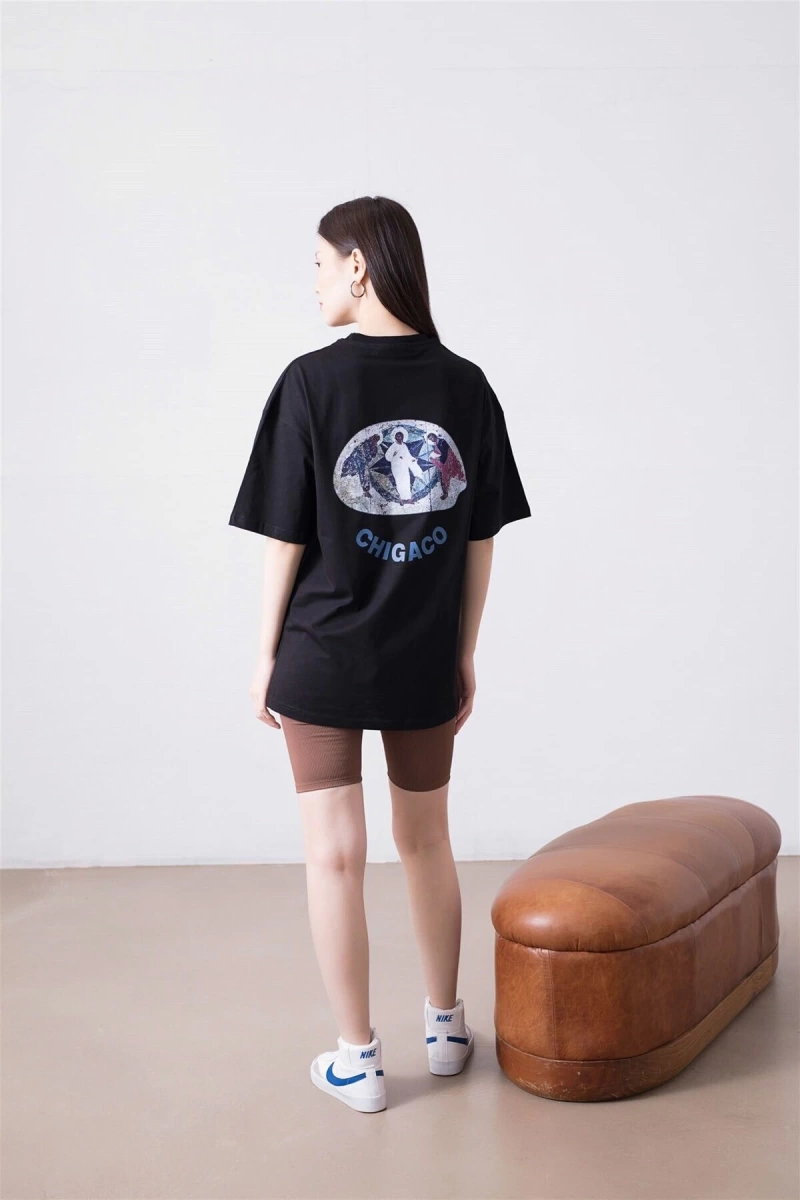 Unisex Jesus Is King Siyah Tshirt