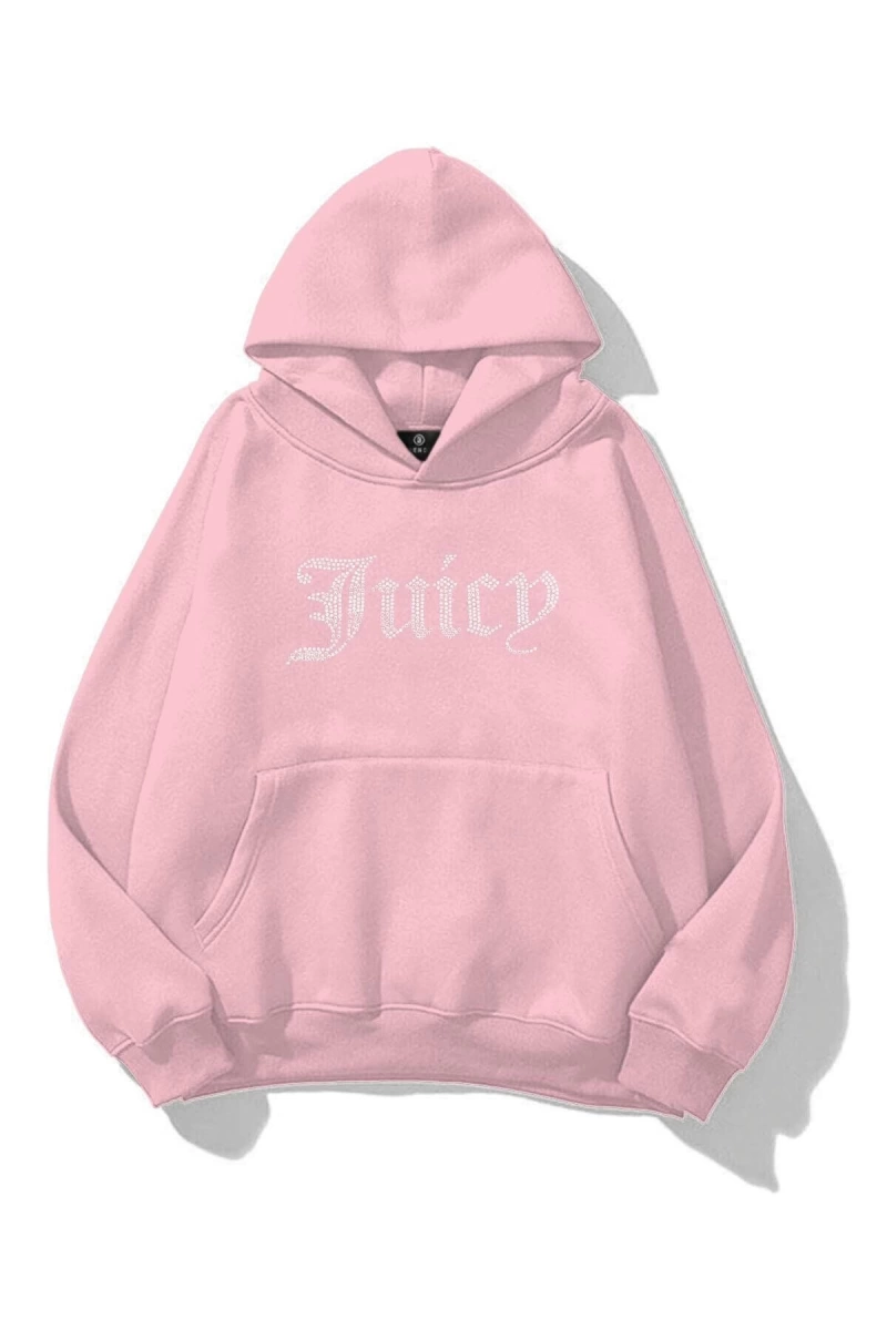 Unisex Juicy Taş Baskılı Sweatshirt