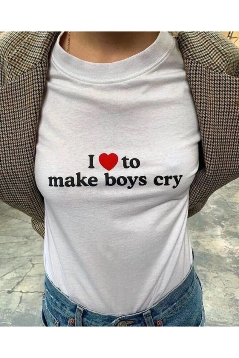 Unisex Kadın Beyaz Tshirt