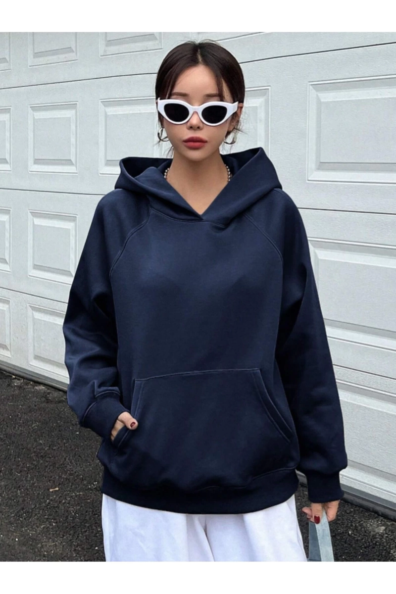 Unisex Kadın/Erkek COURAGEOUS Özel Baskılı Oversize Kapüşonlu Sweatshirt