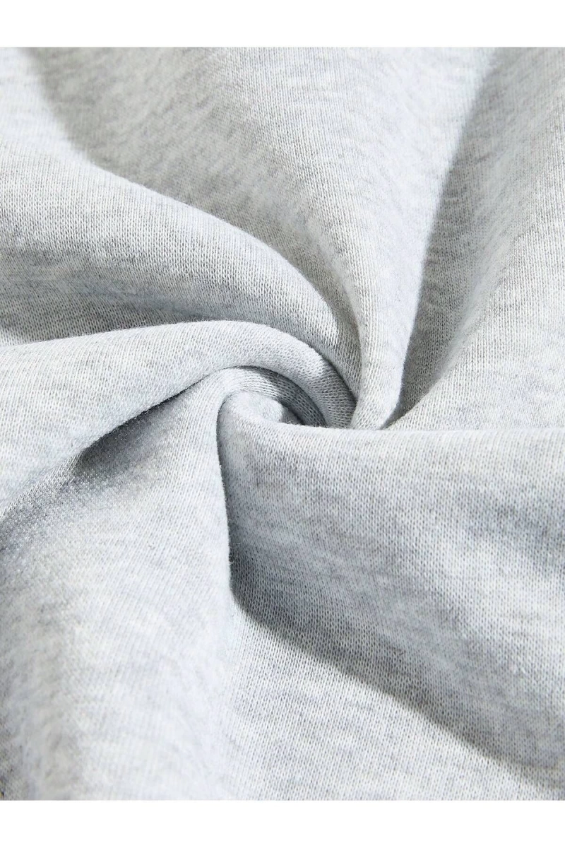 Unisex Kadın/Erkek Grafik Desenli Düşük Omuzlu Sweat