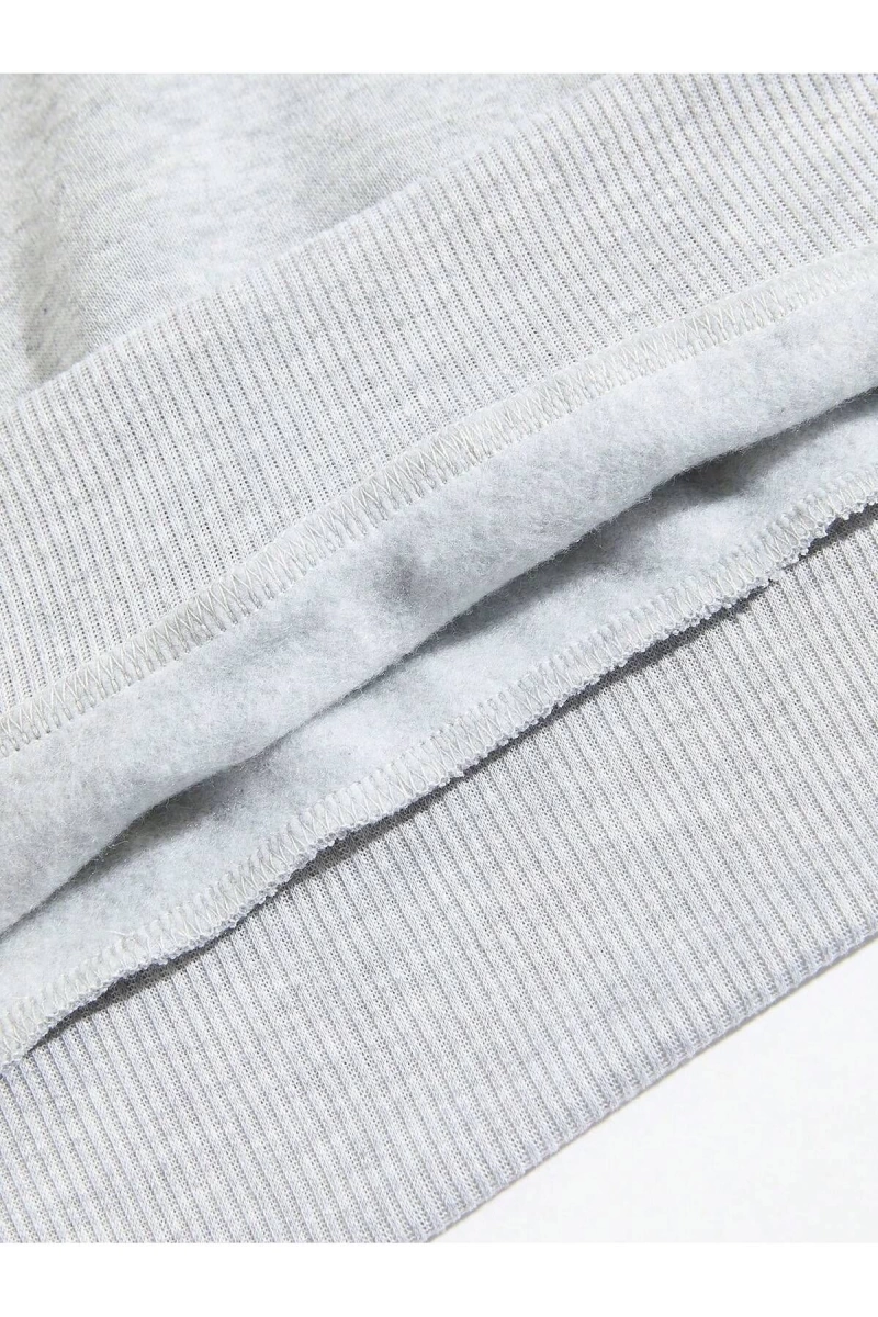 Unisex Kadın/Erkek Grafik Desenli Düşük Omuzlu Sweat