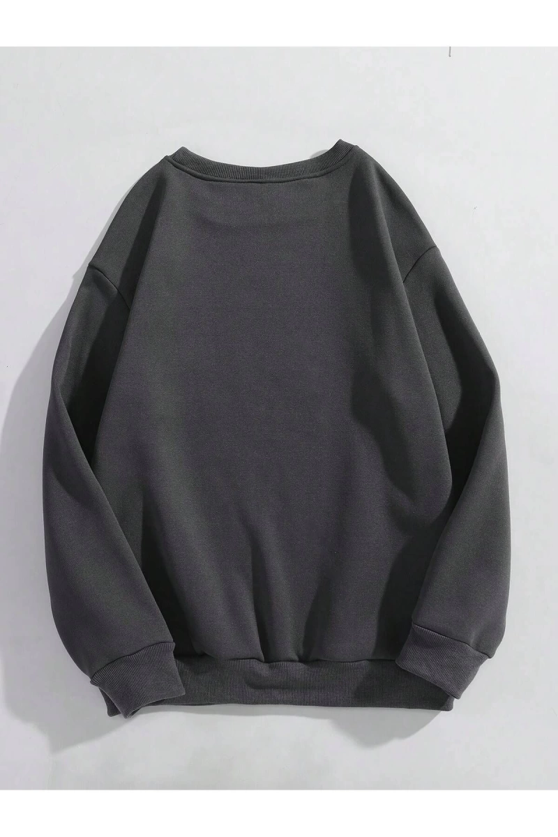 Unisex Kadın/Erkek Grunge Punk Slogan ve Şekil Grafiği Sweatshirt