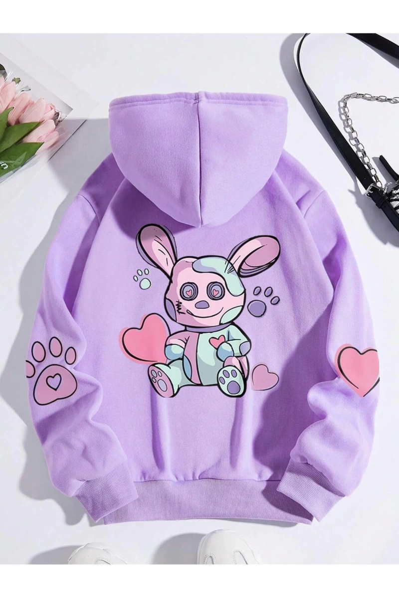 Unisex Kadın/Erkek Harajuka Sokakt Yazılı Grafik Sweat