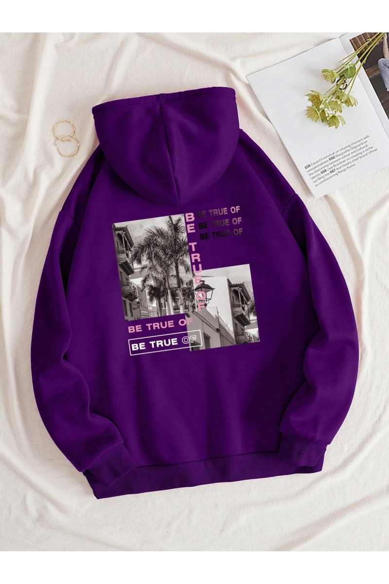 Unisex Kadın/Erkek Harajuka Sokakt Yazılı Grafik Sweat