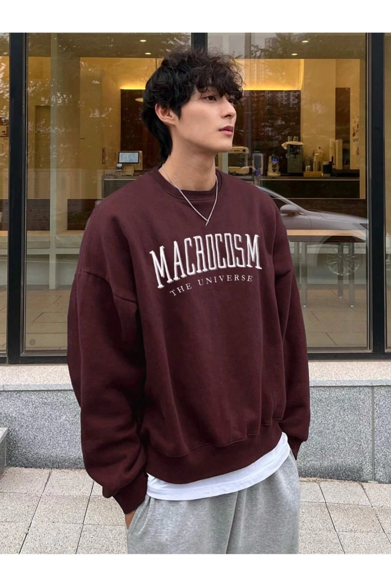 Unisex Kadın/Erkek Harajuka Sokakt Yazılı Grafik Sweat