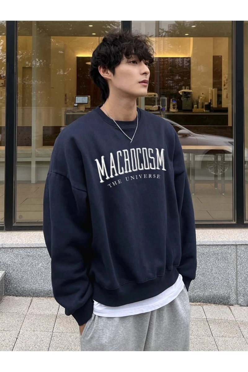 Unisex Kadın/Erkek Harajuka Sokakt Yazılı Grafik Sweat