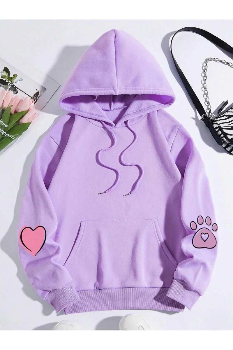 Unisex Kadın/Erkek Harajuka Sokakt Yazılı Grafik Sweat