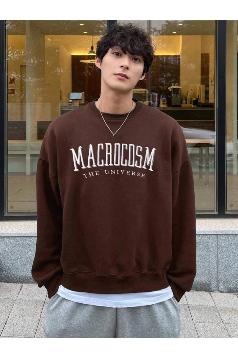 Unisex Kadın/Erkek Harajuka Sokakt Yazılı Grafik Sweat
