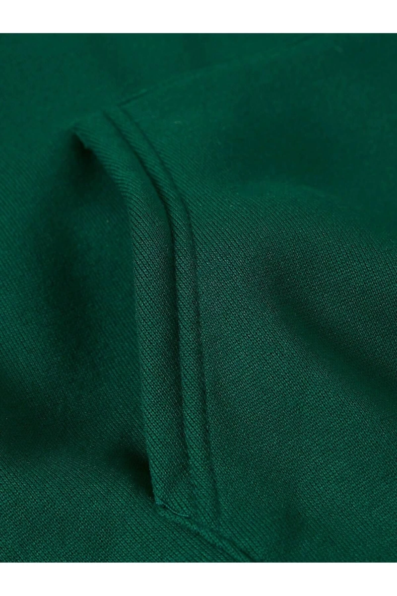 Unisex Kadın/Erkek Slogan ve Kelebek Baskılı Kanguru Cepli Büzgülü Kapüşonlu Üst