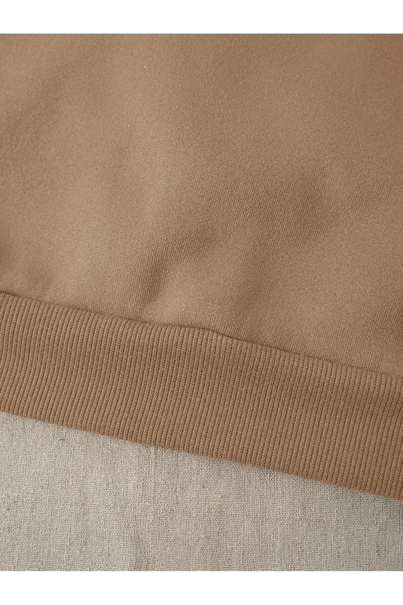Unisex Kadın/Erkek Yasolin YL Özel Baskılı Renkli Oversize Bisiklet Yaka Pamuklu Sweatshirt