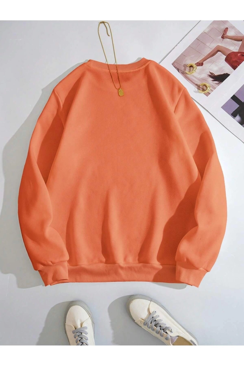 Unisex Kadın/Erkek Yazılı Grafik Sweat