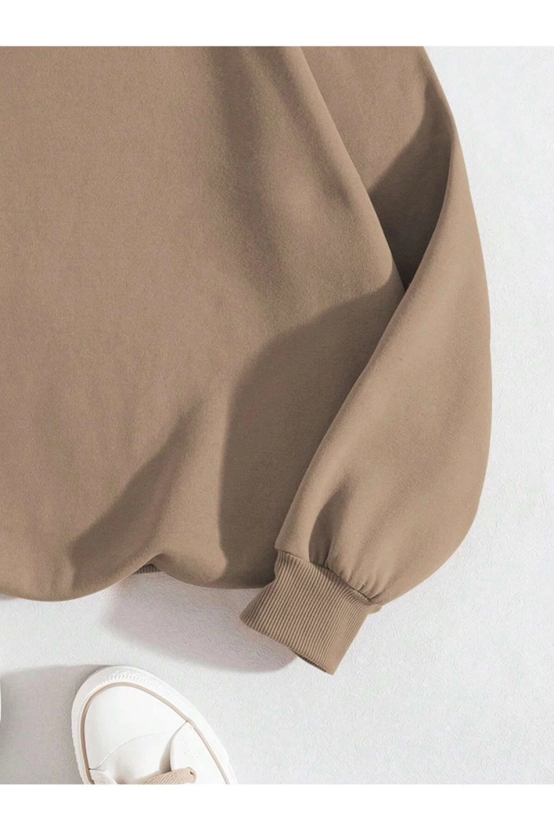 Unisex Kadın/Erkek Yazılı Grafik Sweat