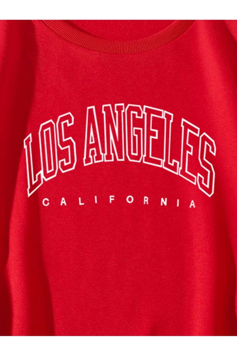 Unisex Kadın/Erkek Yazılı Grafik Sweat