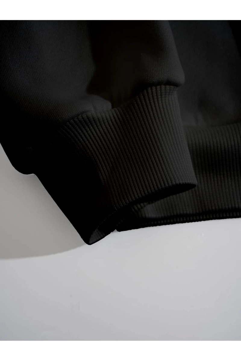 Unisex Kadın/Erkek Yazılı ve Çiçek Baskılı Sweat
