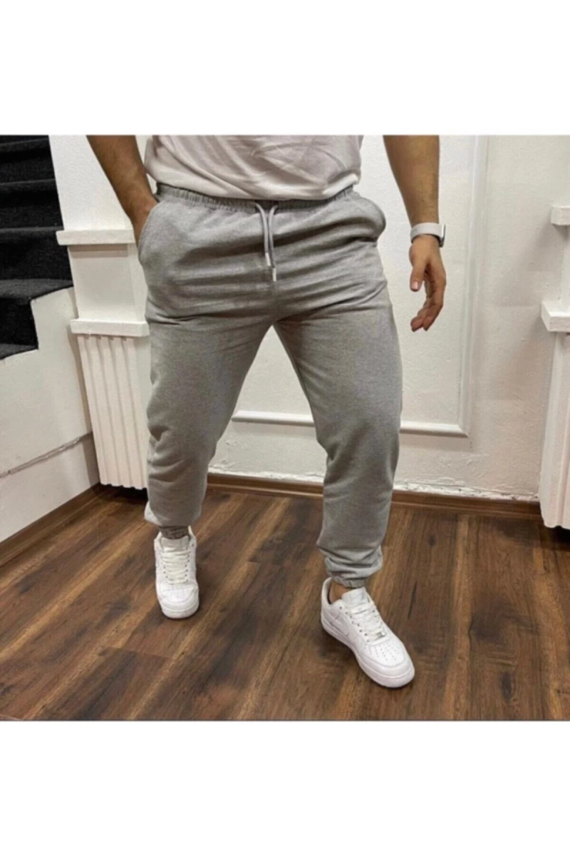 Unisex Koyu Gri Kelepçe Paça Koyu Gri