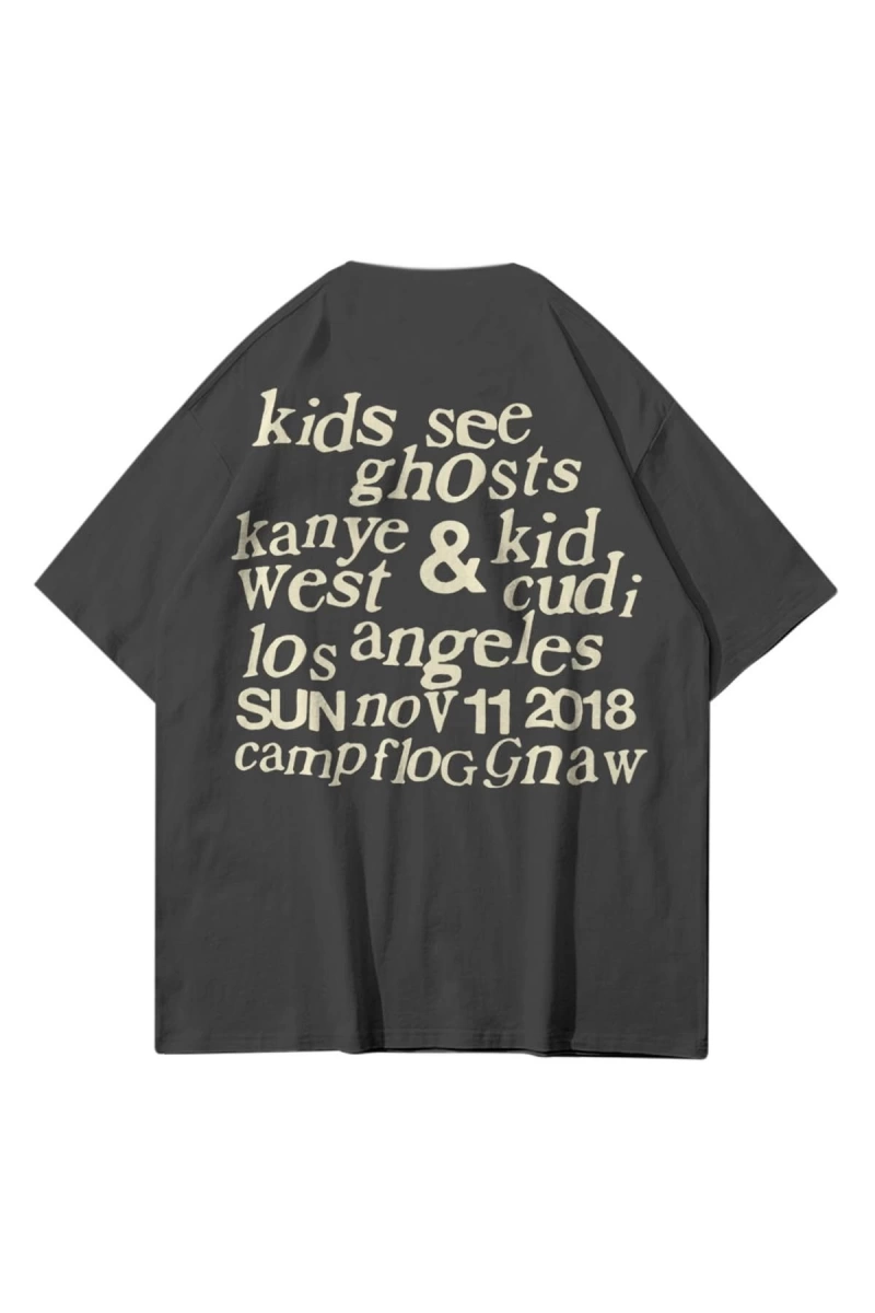 Unisex Ksg Kids See Ghosts Antrasit Tshirt