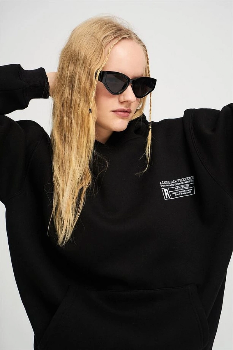 Unisex Look Mom I Can Fly Renkli Siyah Sweatshirt Siyah