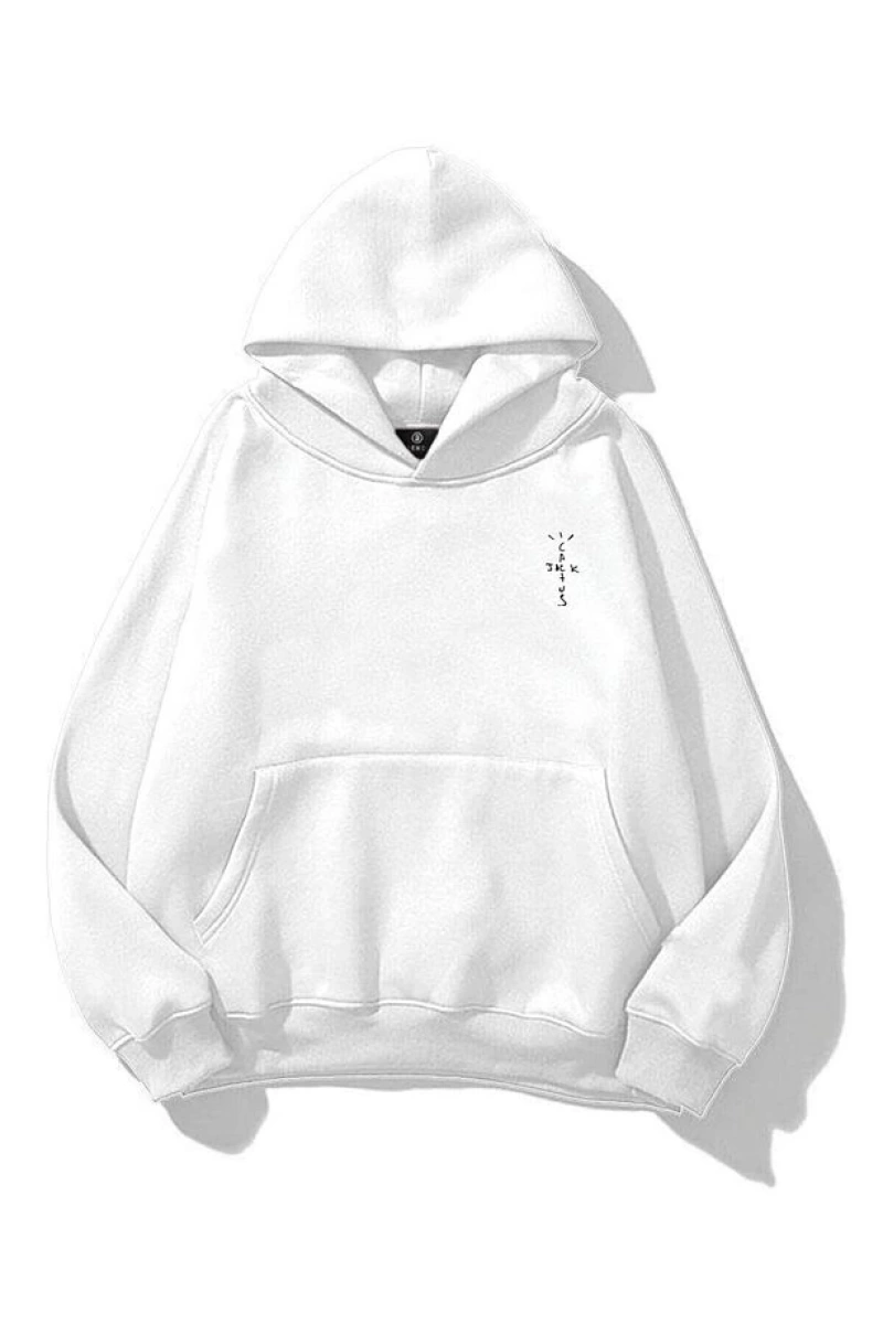 Unisex Look Mom I Can Fly Sweatshirt Beyaz