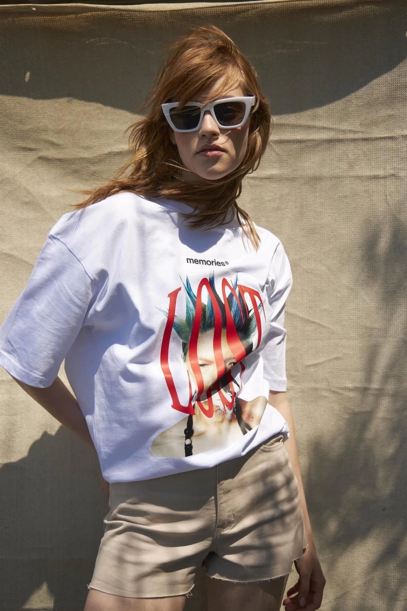 Unisex Lost Memories Tshirt Beyaz