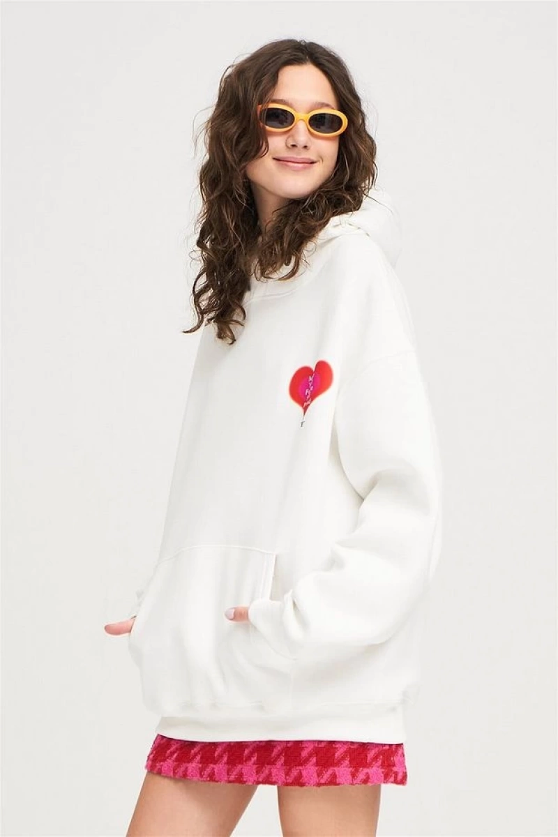 Unisex Make Your Future Sweatshirt Hoodie Beyaz