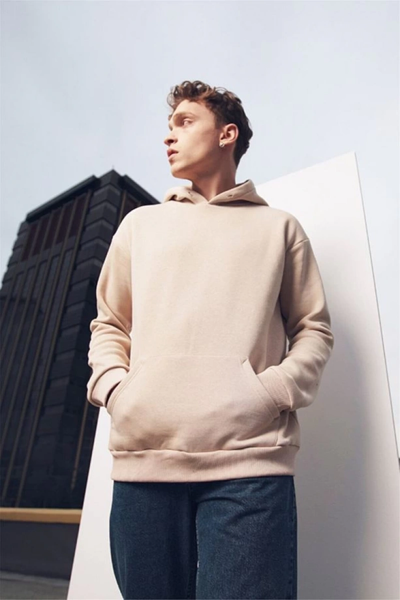 Unisex Oversize Basic Sweatshirt Hoodie Mor