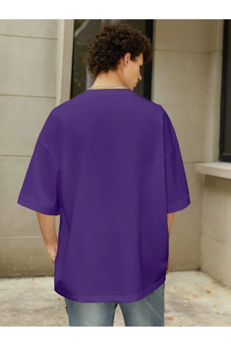 Unisex Oversize Kalıp Katı Damla Omuz Büyük Boy Harajuku Style