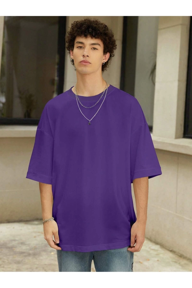 Unisex Oversize Kalıp Katı Damla Omuz Büyük Boy Harajuku Style